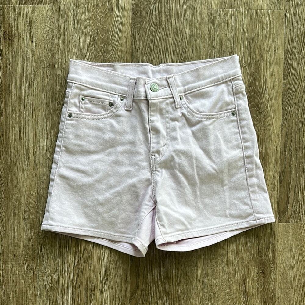 Levi's‎ High Rise Wedgie Stonewash Light Lilac Denim Shorts Size 25